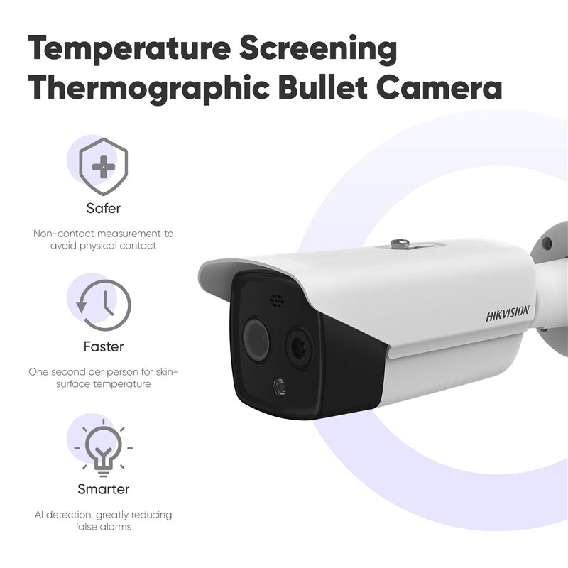 Image secondaire de Hikvision Telecamera Thermographique pour Misurazione Température Corporea Ds-2Td2617B-6/Pa