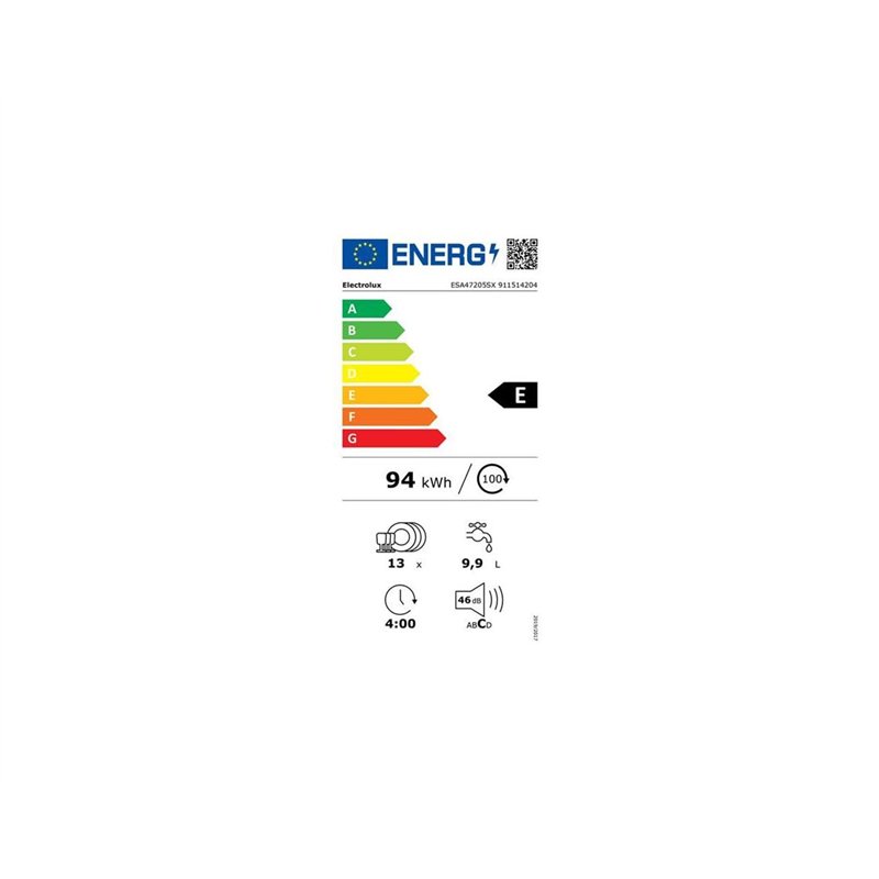 Image secondaire de Lave-vaisselle 60cm 13 Couverts 46db - ESA47205SX