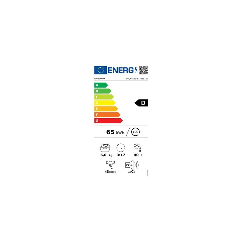 Image secondaire de Lave-linge Top 6kg 1200 Tours/min - EWQ6412D