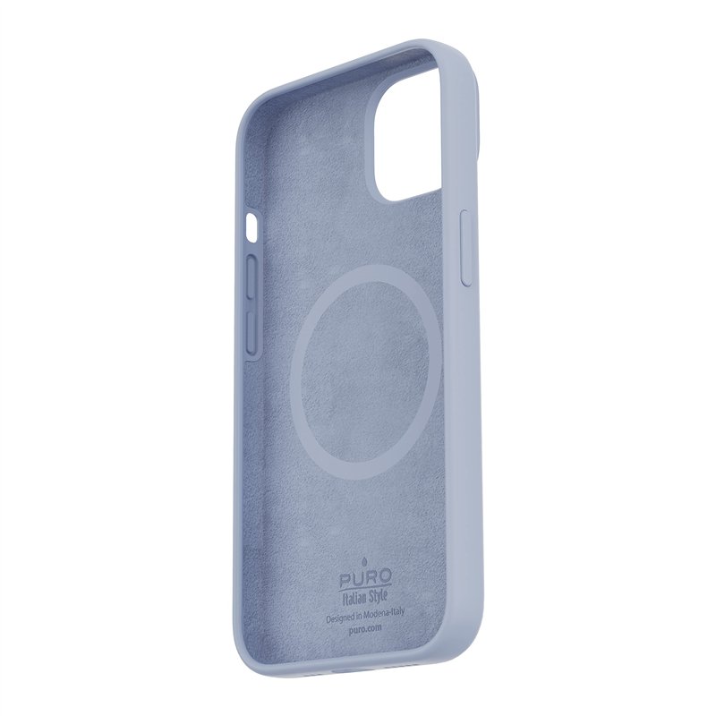Image secondaire de Puro PUROCOQICNMAGBLIP14 - Coque Silicon Icon Magnétique IP13/14 Bleu