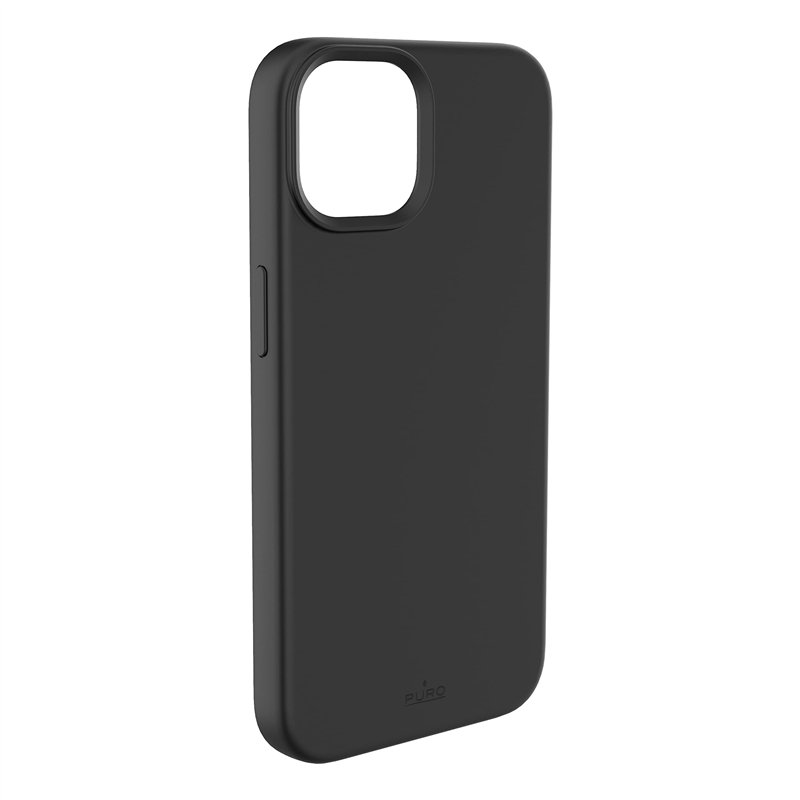 Image secondaire de Puro Coque Apple iPhone 14 Max Silicone Icon Compatible MagSafe Noire