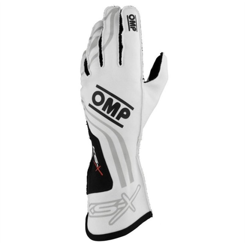 Image secondaire de Ompracing Omp Kart KS-X FIA 8877-2022 Gants Blancs pour Enfants Taille 004