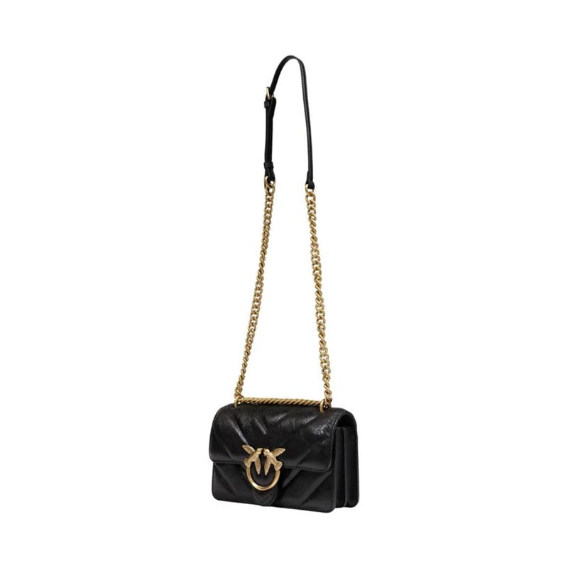 Image secondaire de Pinko Sac love one mini bandoulière chevron brillant 100074 A1UR Z99Q noir, Noir