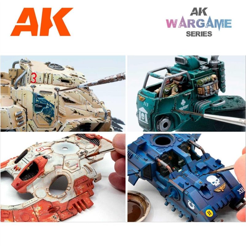 Image secondaire de Ak+Interactive+Pot+de+Wash+For+Wargame+-+Dark+Rust+Wash+%2835+ml%29
