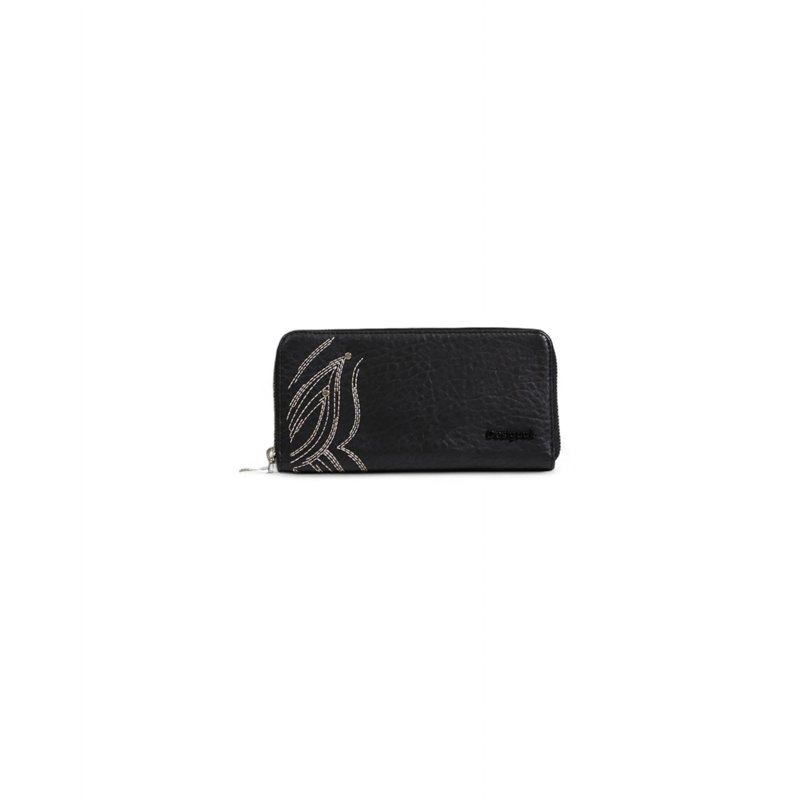 Desigual Accessoires PU Small Wallets, Portefeuille bi-Pliable Femme, Noir, 21