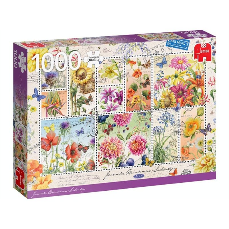 JUMBO G3 1000 el. PC Znaczki z letnimi kwiatami [Puzzle]