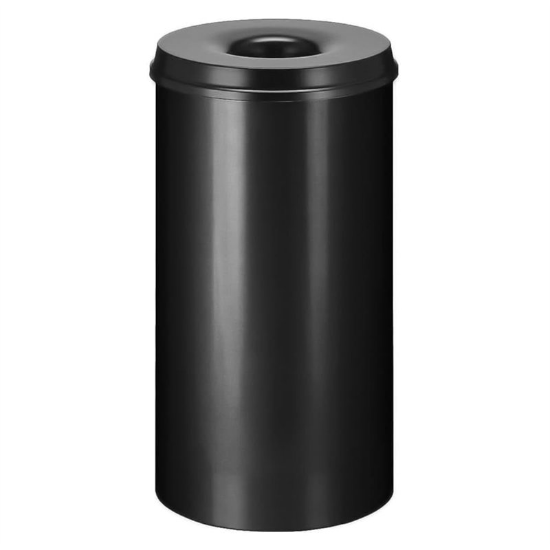 V-Part Poubelle anti-feu Noir 50 litres