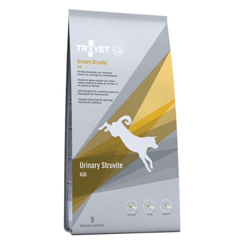 Trovet Urinary Struvite ASD croquettes | 3 kg | Aliment diététique Complet pour Chiens Adultes pour Soutenir en Cas de Cristaux