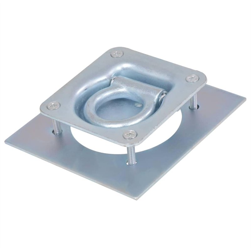 Image secondaire de vidaXL Anneau d'arrimage pour remorque 6 pcs Acier galvanisé 2000 kg