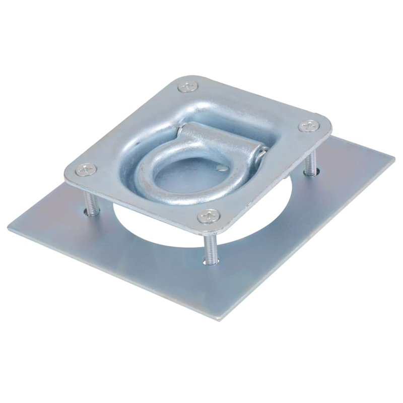 Image secondaire de vidaXL Anneau d'arrimage pour remorque 8 pcs Acier galvanisé 2000 kg