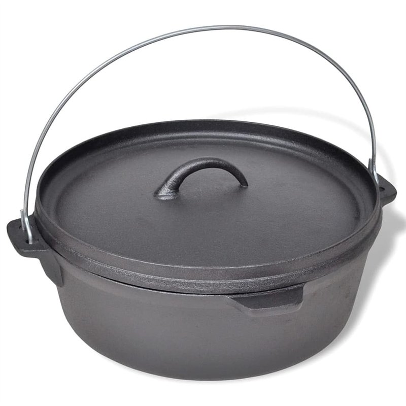 Image secondaire de vidaXL Four néerlandais avec Accessoires Inclus 5,6 L Pot Casserole pour Camping
