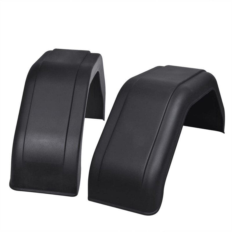 vidaXL 2X Garde-Boue pour Remorque 200x680 mm Débris Carrosserie Résistant