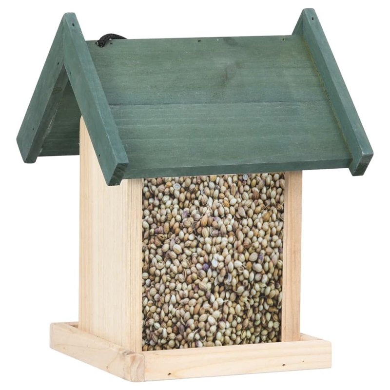 Image secondaire de vidaXL Lot de 4 mangeoires à Oiseaux en Bois de Sapin