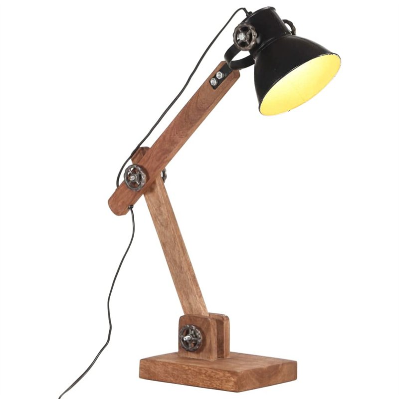 Image secondaire de Lampe de bureau industrielle Noir Rond 58x18x90 cm E27