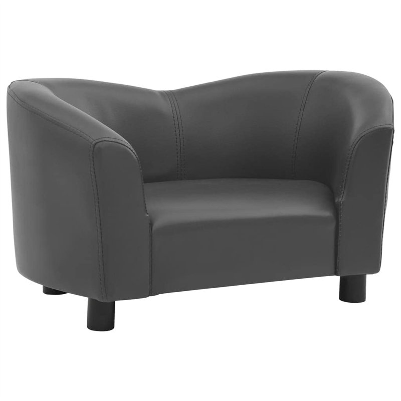 SONDEY VIDAXL Canape pour Chien Gris 67x41x39 cm Similicuir