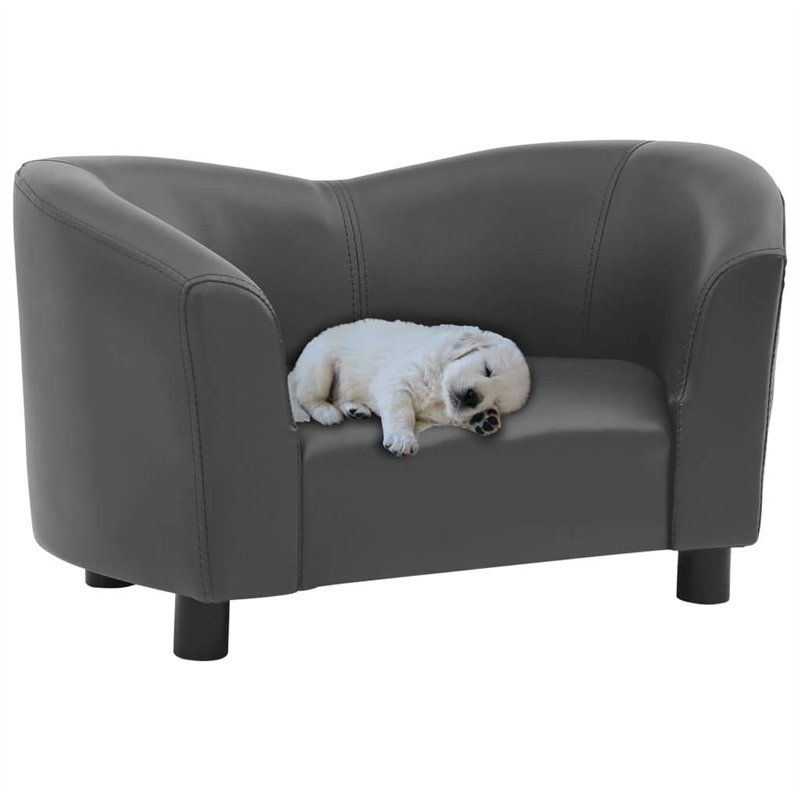 Image secondaire de SONDEY VIDAXL Canape pour Chien Gris 67x41x39 cm Similicuir