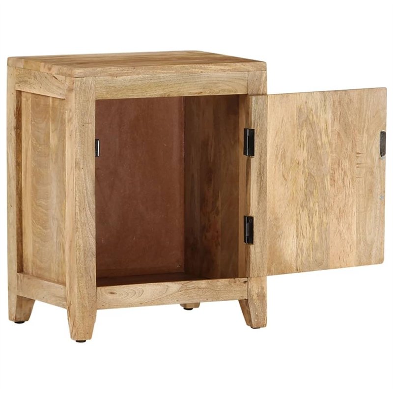 Image secondaire de vidaXL Comodino 40x30x50 cm in Legno Massello di Mango