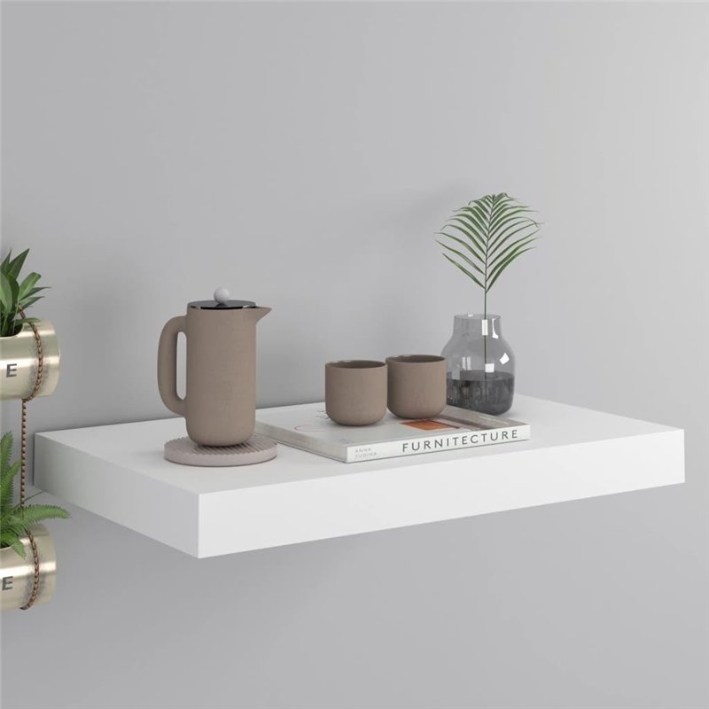 Image secondaire de VidaXL Étagère murale flottante Blanc 40x23x3,8 cm MDF