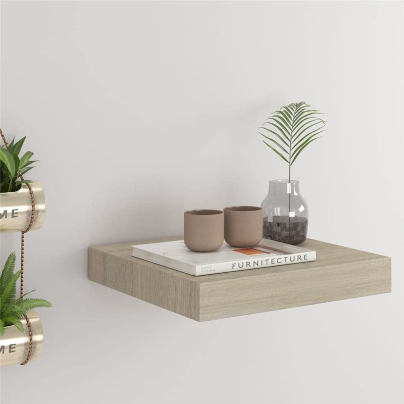 Image secondaire de VidaXL Étagère murale flottante Chêne 23x23,5x3,8 cm MDF