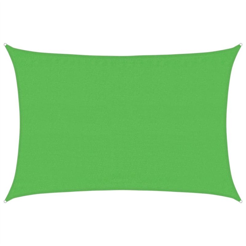Bussandri Voile d'ombrage en polyéthylène haute densité 160 g/m² Vert clair 3,5 x 4,5 m