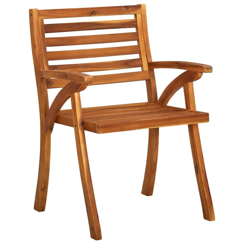 Image secondaire de vidaXL Chaises de jardin 2 pièces en bois massif d'acacia