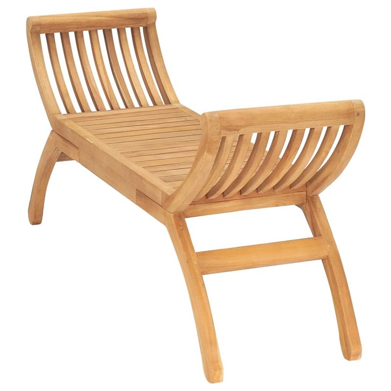 Image secondaire de Banc de jardin 126 cm Bois de teck solide