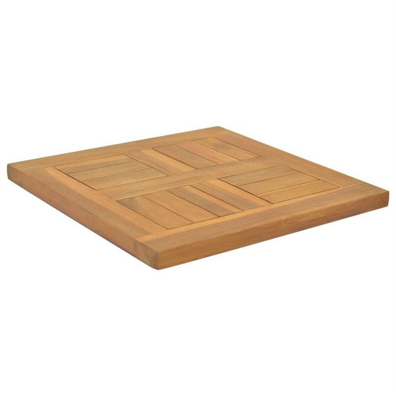 Image secondaire de Dessus de table carré 40x40x2,5 cm Bois de teck massif