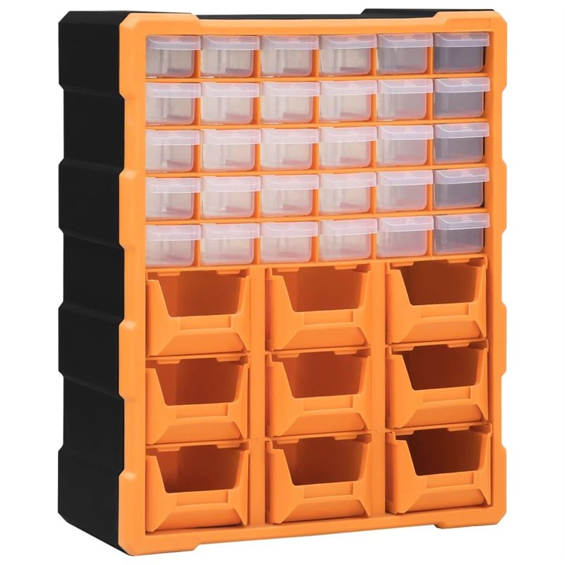 vidaXL - Multi-Schubladen-Organizer mit 39 Schubladen 38x16x47 cm