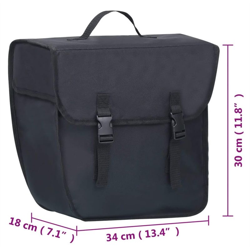 Image secondaire de Sac de vélo simple pour porte bagages étanche 21 L Noir
