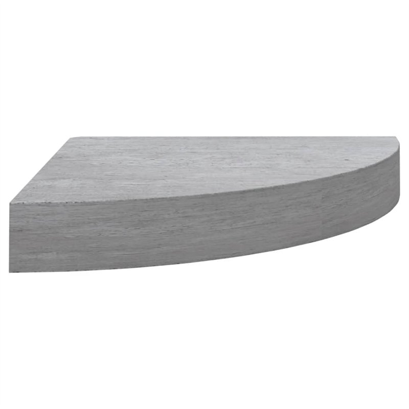 Image secondaire de VidaXL Étagères d'angle murales 4 pcs Gris béton 25x25x3,8 cm MDF