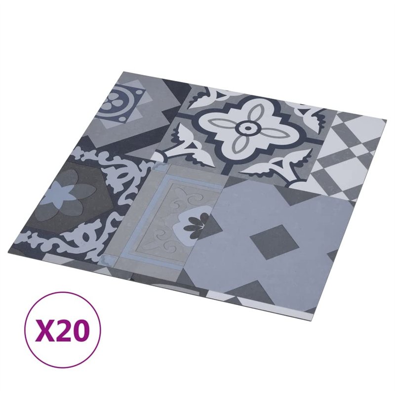 Image secondaire de VidaXL Planches plancher autoadhésives 20 pcs PVC 1,86 m² Motif coloré