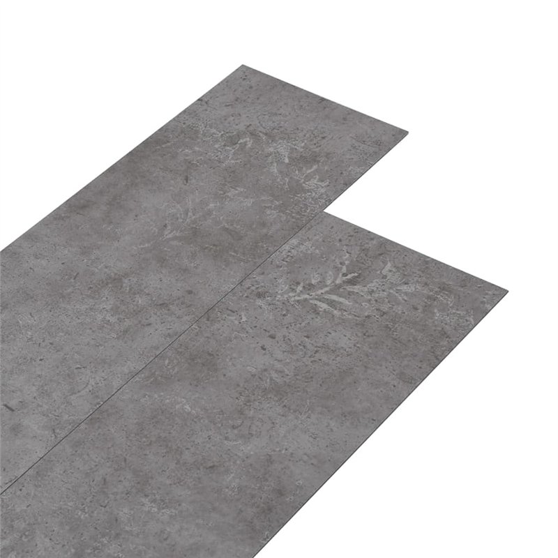 Planches Autocollants PVC 5,21 m2 2 mm Gris Ciment