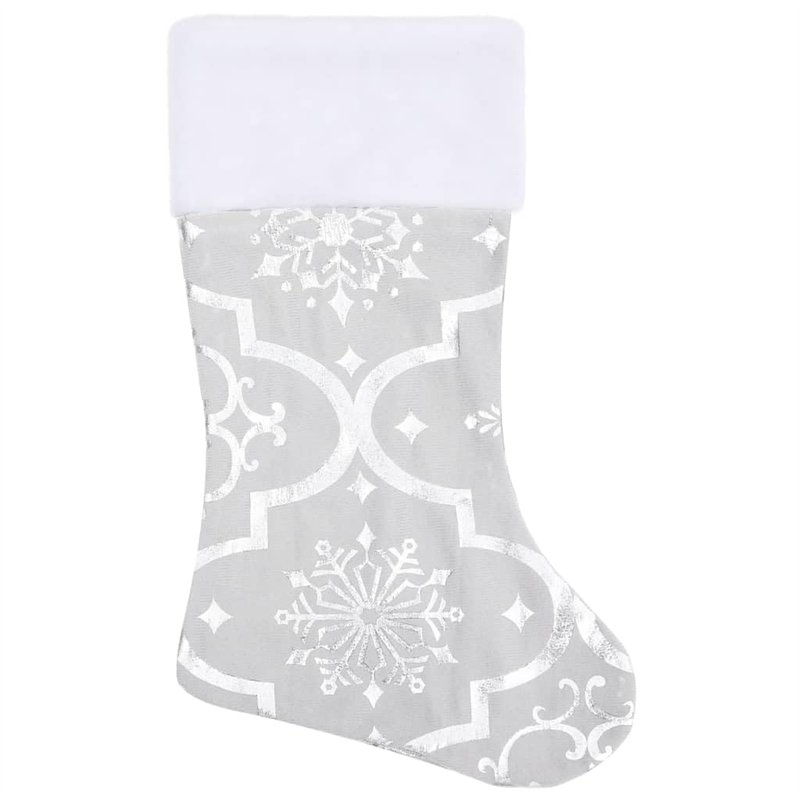 Image secondaire de VXL Jupe de sapin de Noël de luxe et chaussettes en tissu blanc 90 cm
