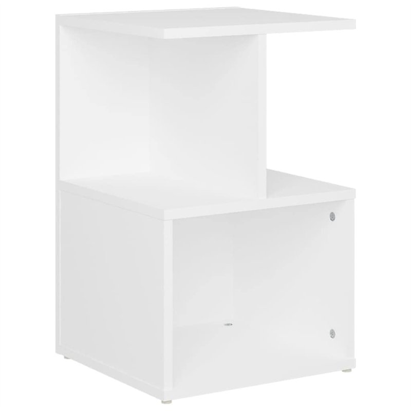 Comodino Bianco 35x35x55 cm in Truciolato
