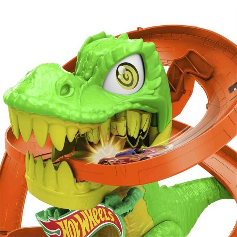 Image secondaire de Hot Wheels-T-Rex Bataille De Feu-Coffret Dinosaure Avec Camion - 4 ans+- JBM73