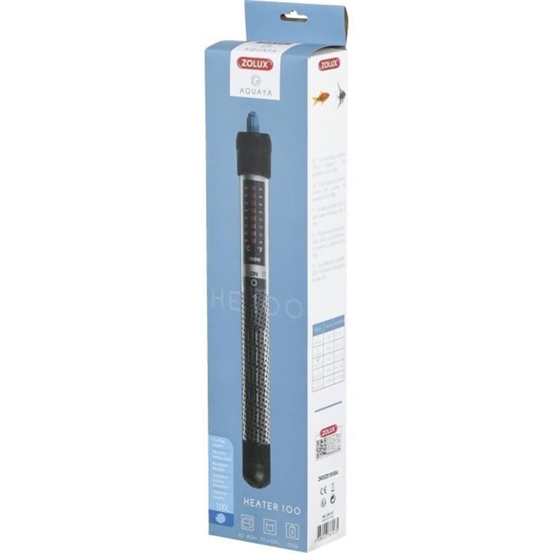 Image secondaire de Chauffage d'aquarium - Zolux - Heater 100 - 100 W - Longueur 27 cm - Noir