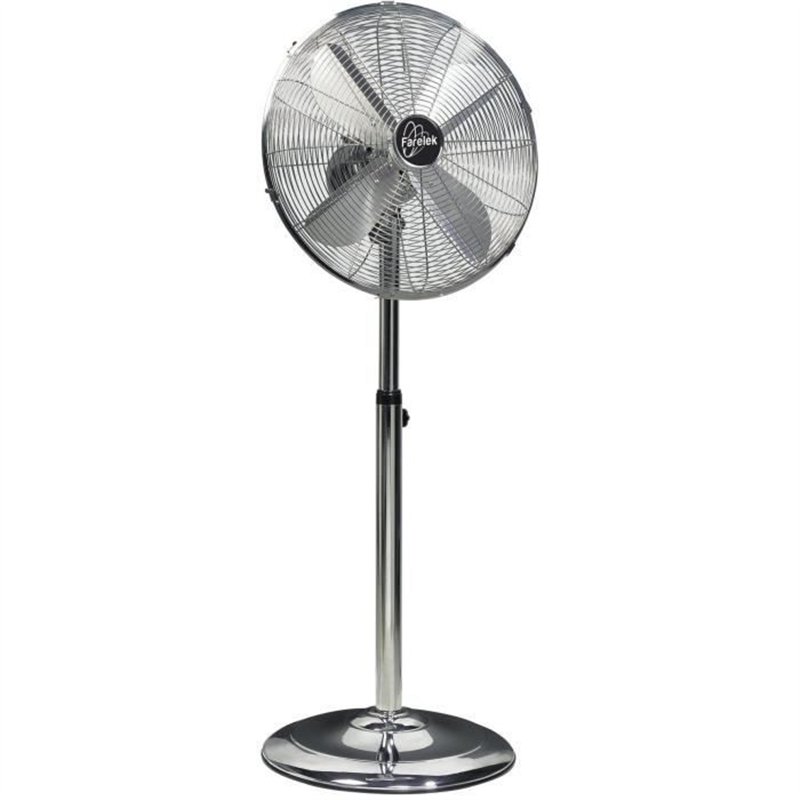 Image secondaire de Ventilateur sur pied chromé 40cm 50W - ARIZONA - 3 vitesses oscillant