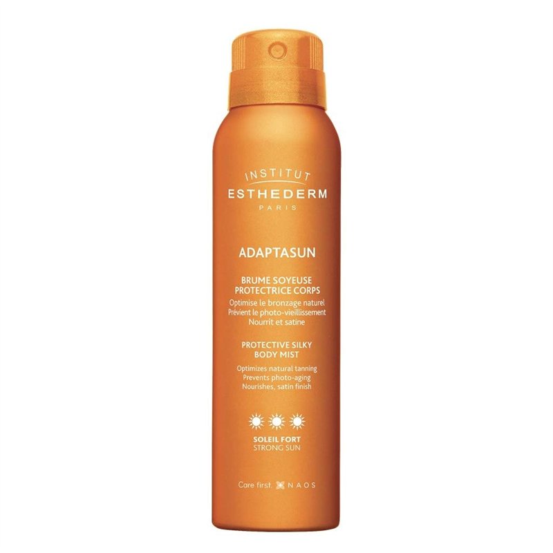 Institut Esthederm - Adaptasun - Brume Soyeuse Protectrice Corps - Optimise le Bronzage Naturel - Sublimer et Protéger - Soleil 