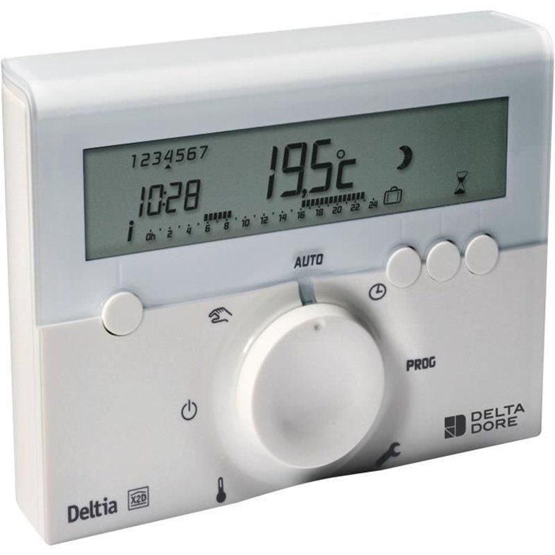 Image secondaire de Programmateur filaire - DELTA DORE - Deltia 8.00 - Pour chaudiere pompe a chaleur ou radiateurs électriques