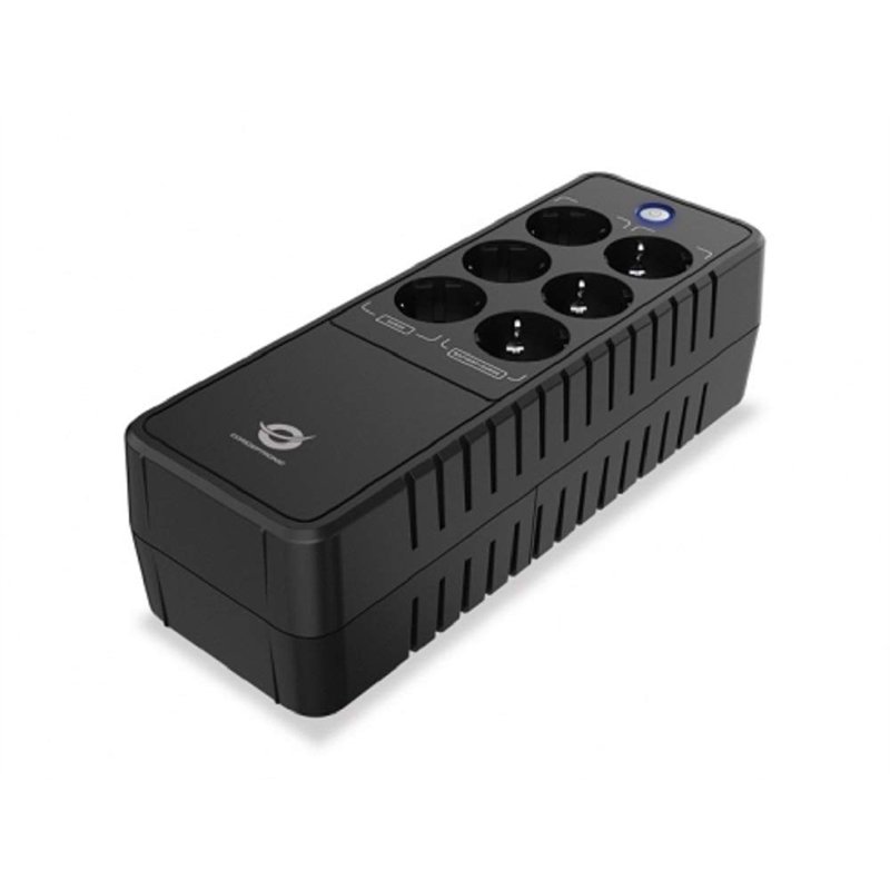 SAI 600VA CONCEPTRONIC 360W Bureau 6 Prises FICHE Protection Port LAN Modem