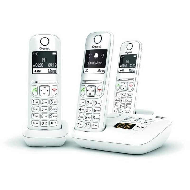 Image secondaire de Téléphone Fixe AS690 A Trio Blanc - GIGASET - Monochrome - 20 tonalités de sonnerie - Mains libres