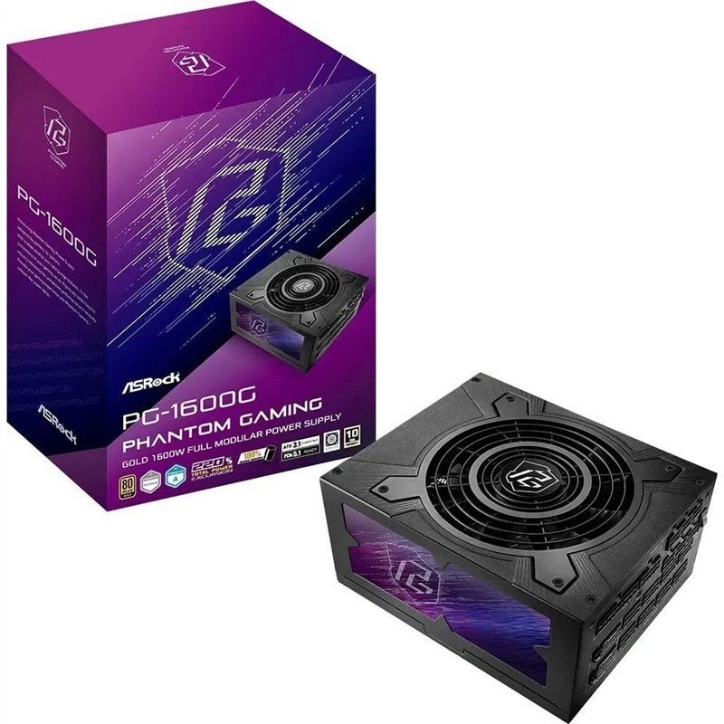 Bloc dAlimentation ASRock 90-UXP160-GFEAAB ATX 1600 W 80 Plus Gold