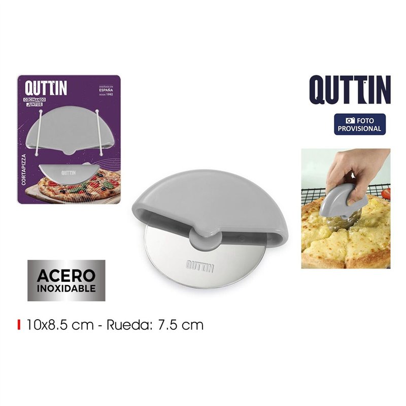 Image secondaire de Coupe-pizza Quttin Acier 10 x 8,5 cm (24 Unités)