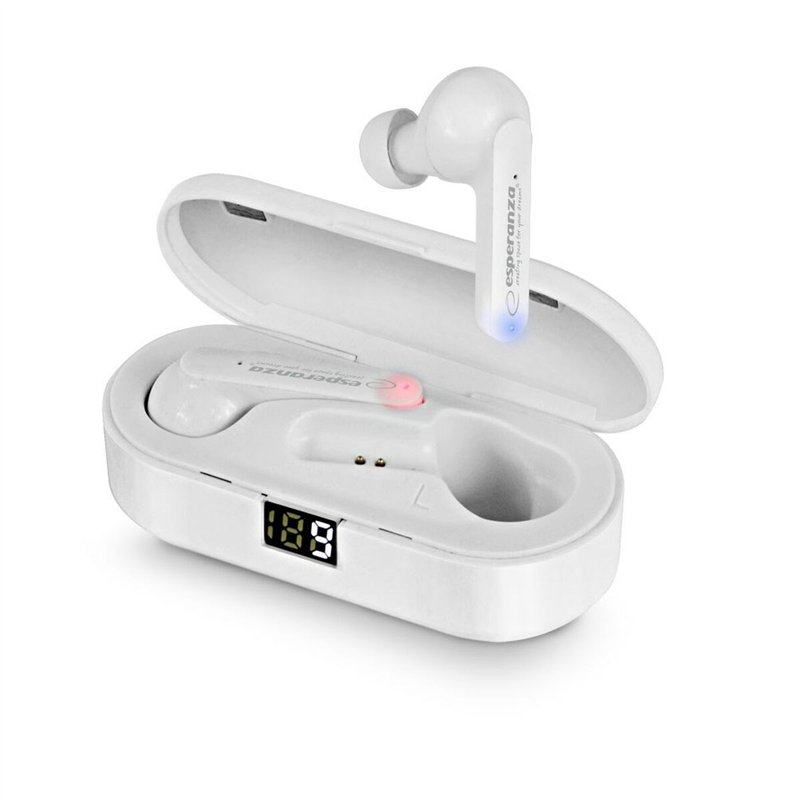 Image secondaire de Écouteurs Sans Fil avec Étui de Charge Esperanza EH230W Blanc