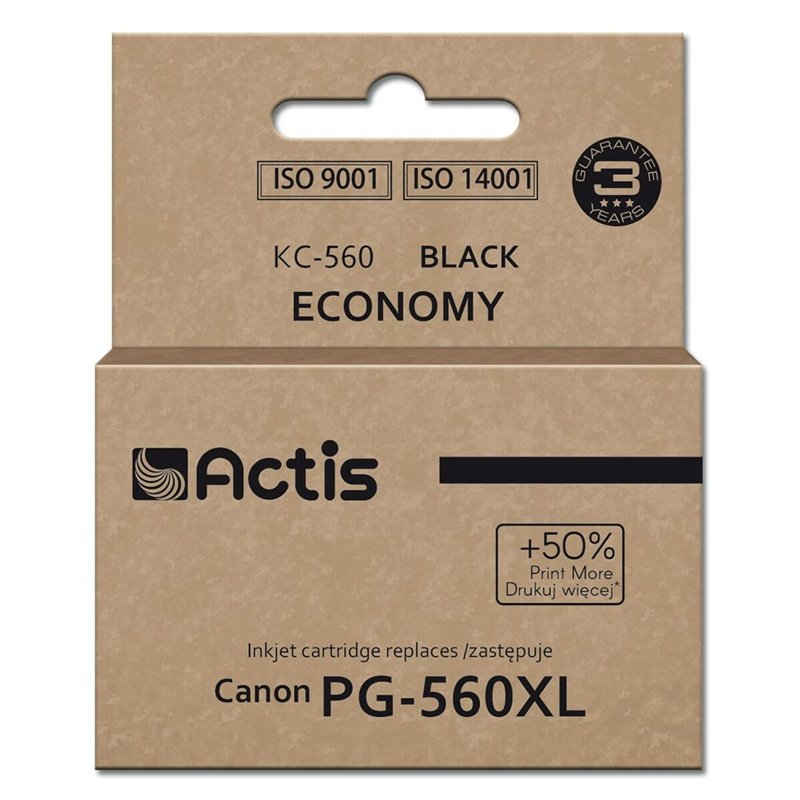 Cartouche d'Encre Compatible Actis KC-560 Noir