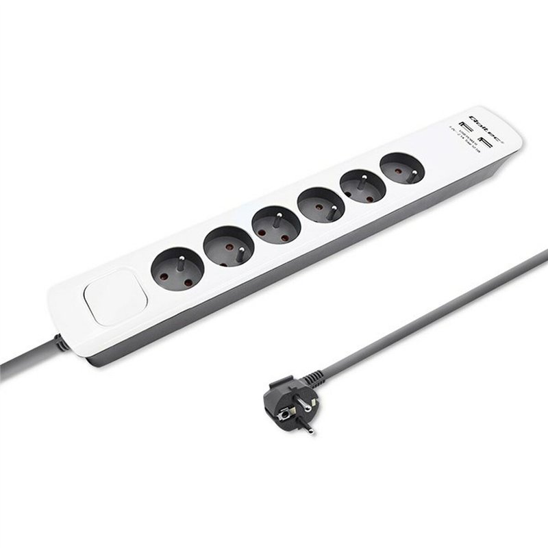 Image secondaire de Multiprise 6 Prises avec Interrupteur Qoltec 50294 (1,8 m)