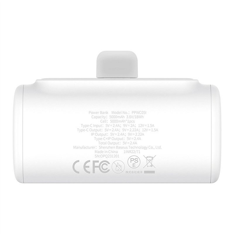 Image secondaire de Powerbank Baseus P10068307213-00 Blanc 5000 mAh
