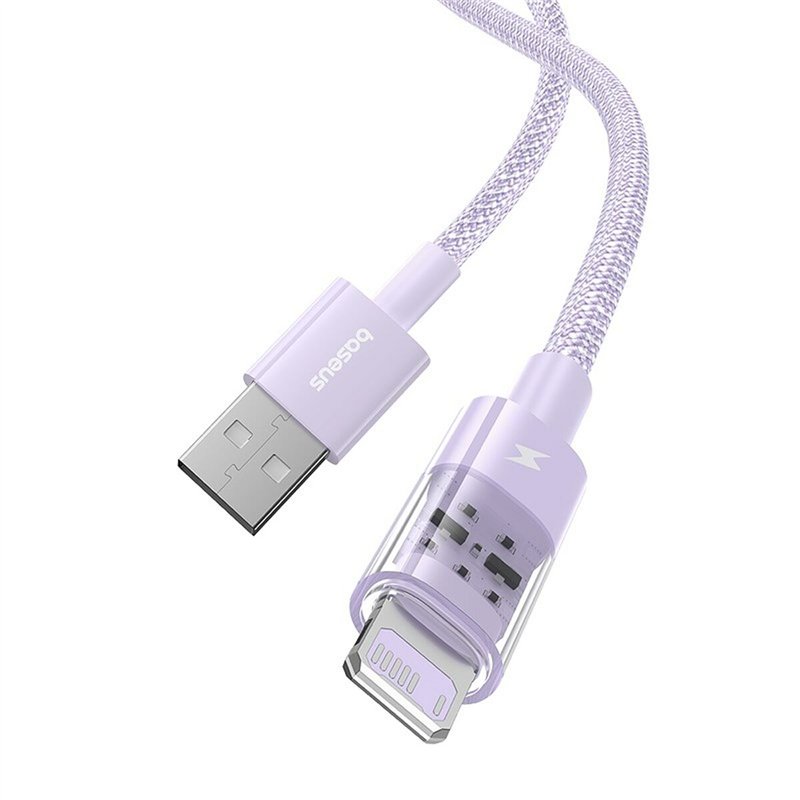 Image secondaire de Câble USB vers Lightning Baseus P10373003511-00 Pourpre 1 m