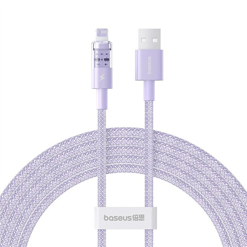 Câble USB vers Lightning Baseus P10373003511-01 Pourpre 2 m