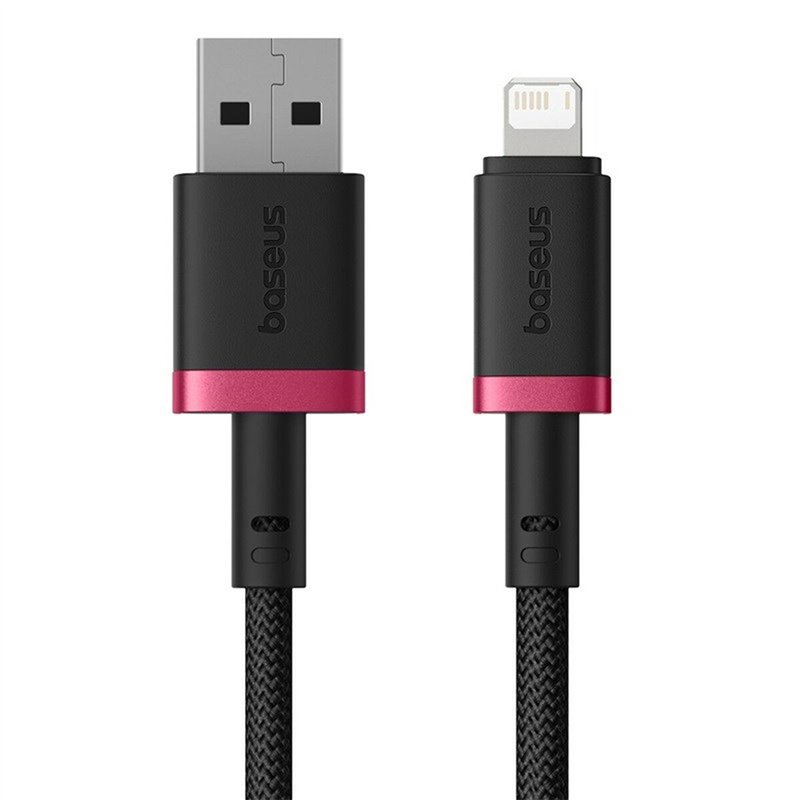 Image secondaire de Câble USB vers Lightning Baseus P10377801U01-03 Noir Rouge 2 m